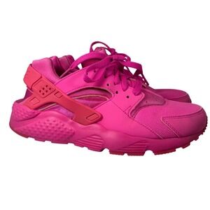 Nike Air Huarache Youth Running Shoes Sneakers Hot Pink Size 7 Girls